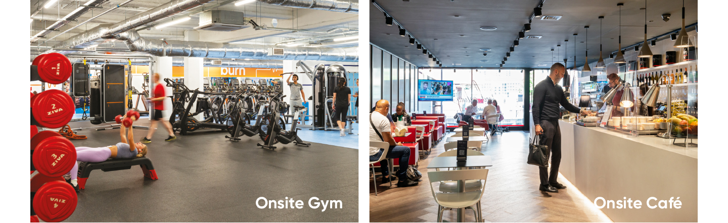 On Site Gym & On Site Cafe